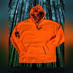 Kryptek Hunter Orange Mens Heavy Fleace Hoodie Size XL NWOT